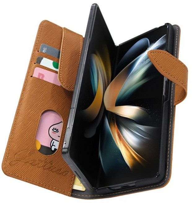 갤럭시Z폴드4 페르필스 지페수납 카드수납 다이어리형 지갑형 휴대폰 케이스 F936