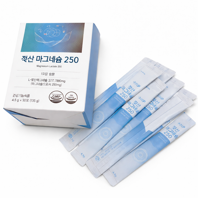 젖산 마그네슘가루 손발 저림 약 국 신경 근육 불면 흡수, 1개, 30정