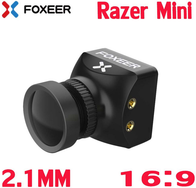 Foxeer Razer Pico Razer Mini Razer Micro Razer NANO 200TVL 4:3 6:9 NTSC PAL 전환 가능 FPV 카메라 RC 드론용, [10] Mini 16 9 Black 21, 1개