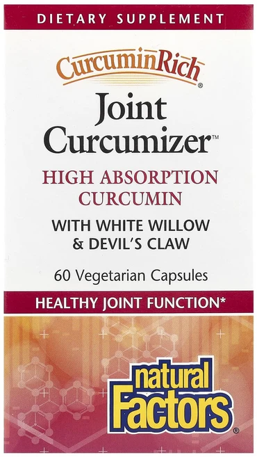 Natural Factors CurcuminRich Joint Curcumizer 베지 캡슐 60정, NaturalFactorsCurcuminRichJoin, 1개 - 쿠팡