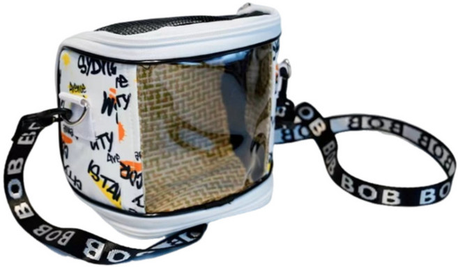 버드스토리 투명 앵무새이동가방, 1개, 화이트