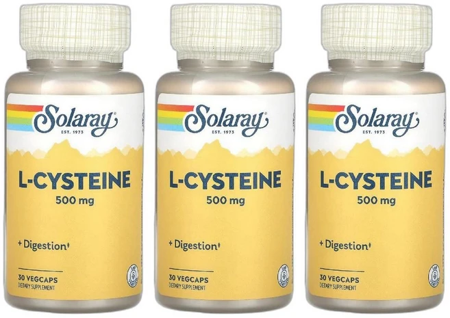 쏠라레이 l-시스테인 500mg 30 베지캡슐, 3개, 30정 - 쿠팡