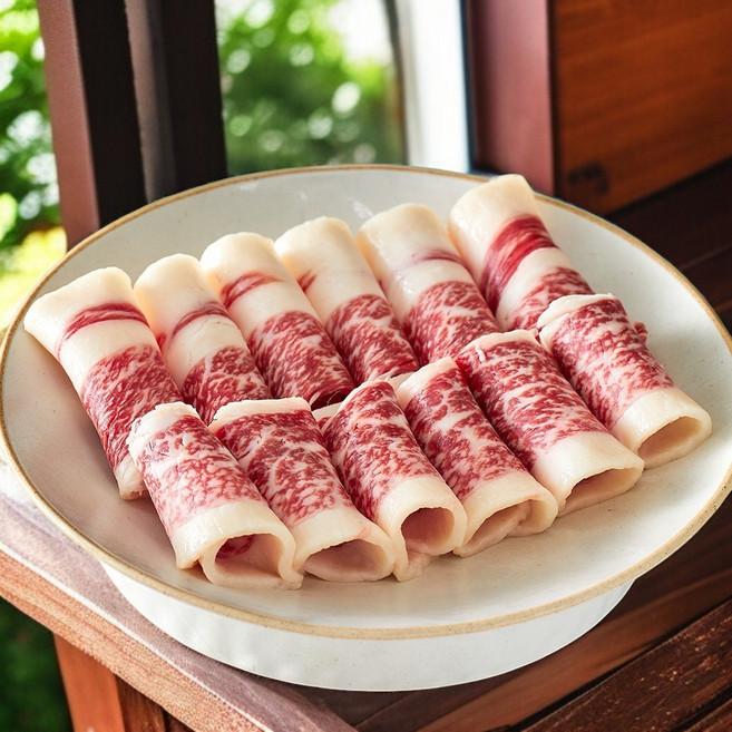 1++차돌박이 투쁠 한우 마장동 소고기 300g 구이용 스테이크용 모듬 선물용, 1개