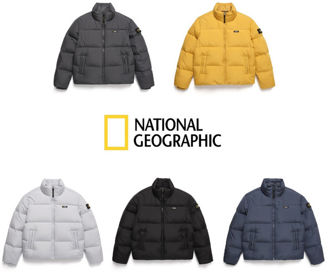 [백화점 정품] 내셔널지오그래픽 24년 신형 레이만 숏패딩 맨즈 구스다운 패딩 점퍼