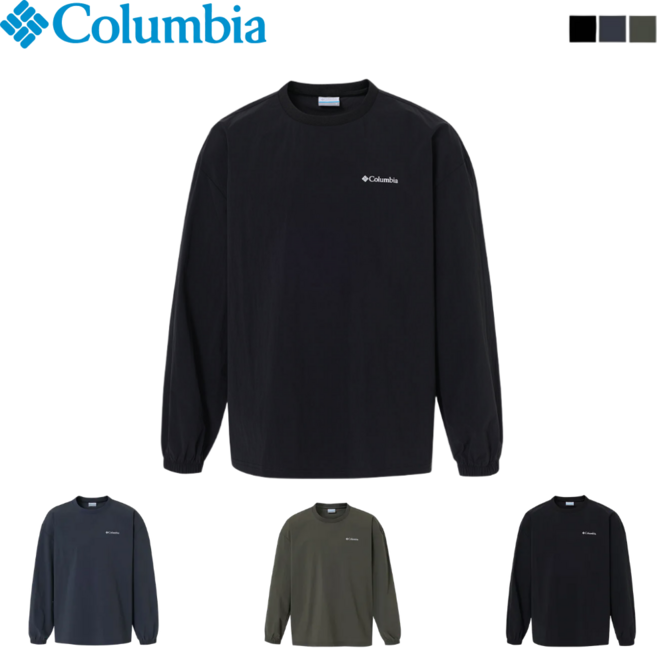 컬럼비아 남여공용 우븐 라운드넥 티셔츠 방풍 데일리 축구 등산