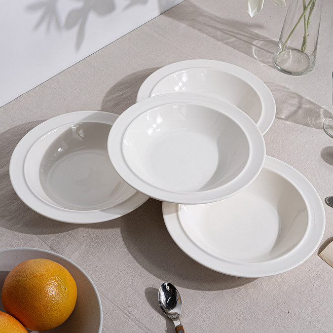 시라쿠스 메이플 홈파티 레스토랑 플레이팅 그릇 파스타볼, 코지레드, 4개