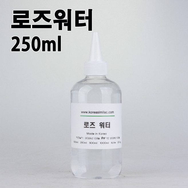 코리아씨밀락 로즈워터 장미수 Rosewater 250ml, 250g, 1개