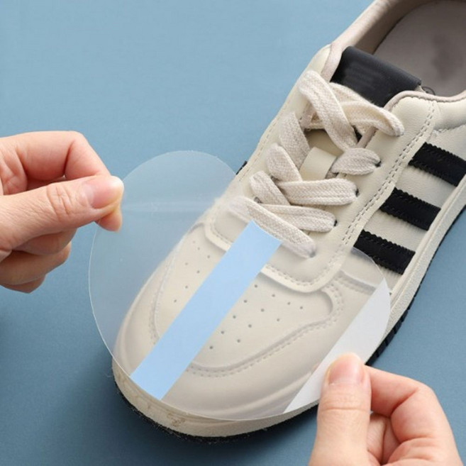 [다옴하우스] 신발 방수 스티커 운동화 골프화 런닝화 등산화 구두 앞코 빗물 오염방지 투명 필름 (30매), 30개