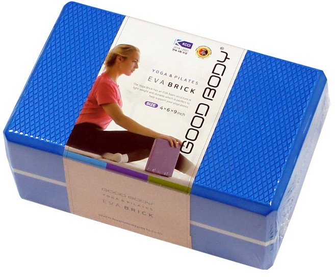 굿바디 프리미엄 EVA 요가블럭, 블루, 1개