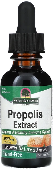 Nature's Answer 프로폴리스 추출물 알코올 무함유 1 000mg 30ml(1온스), 1개, 30ml - 쿠팡