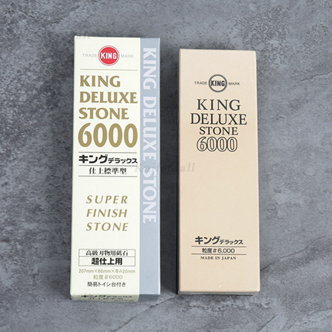 킹 디럭스 광폭형 숫돌 6000방 (최종 마무리용) 칼갈이 연마석, 1개