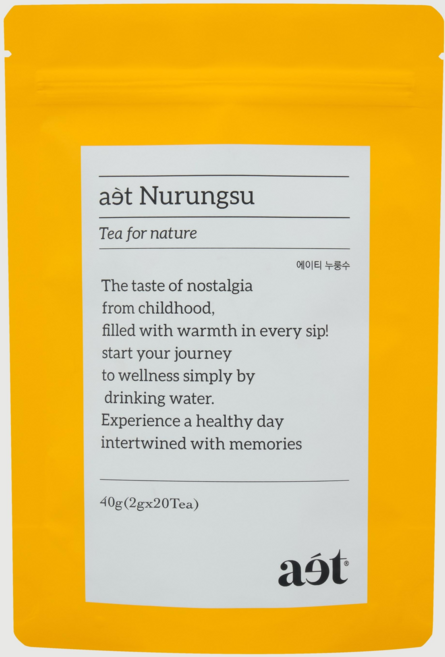 [에이티 누룽수] 카페인없는 아이와 함께 마실 수 있는 보리 차 티백 친환경 TEA, 1개, 20개입, 2g