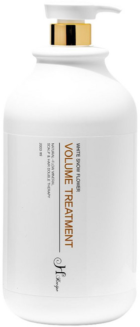 하얀눈꽃볼륨 트리트먼트 2000ml 모발영양 모발볼륨 손상모복구 청소년탈모방지, 1개, 2L