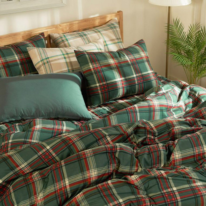 사계절 차렵이불 피노키오 먼지없는 이불패드 마이크로워셔 이불 SS Q 체크이불