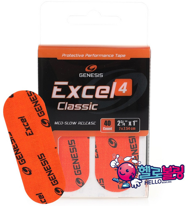 제네시스 - EXCEL 엑셀 클래식 프리컷 타이밍 테이프 4번[오렌지], 오렌지, 1개