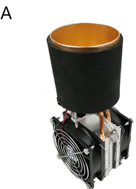 반도체 냉장고 DIY 음료 냉동 컵 제빙기 빠른 냉각 설탕 장식 키트 소형 냉각 시스템, 01 A