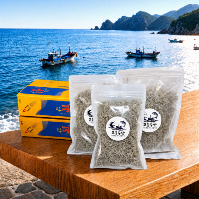 국내산 고흥 무염 저염 지리 멸치 150g 300g 500g, 가정용(중품)