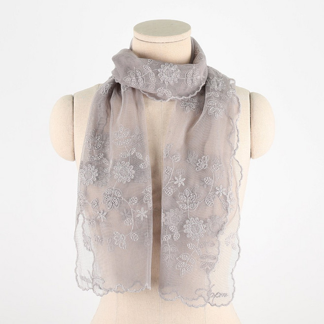 에스랑 해바라기 여성 레이스 스카프