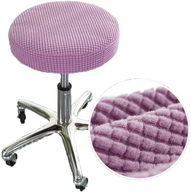 초이시스 프리미엄 고탄력 둥근 원형 의자 커버, 퍼플, 1개