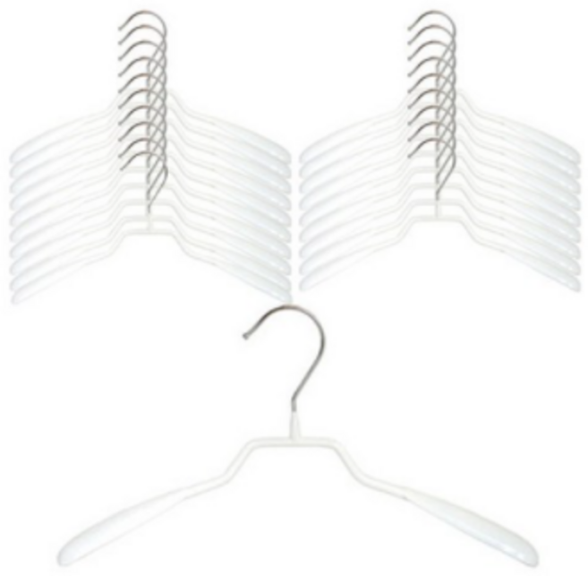 도도 논슬립 자켓코팅 옷걸이, 화이트, 15개