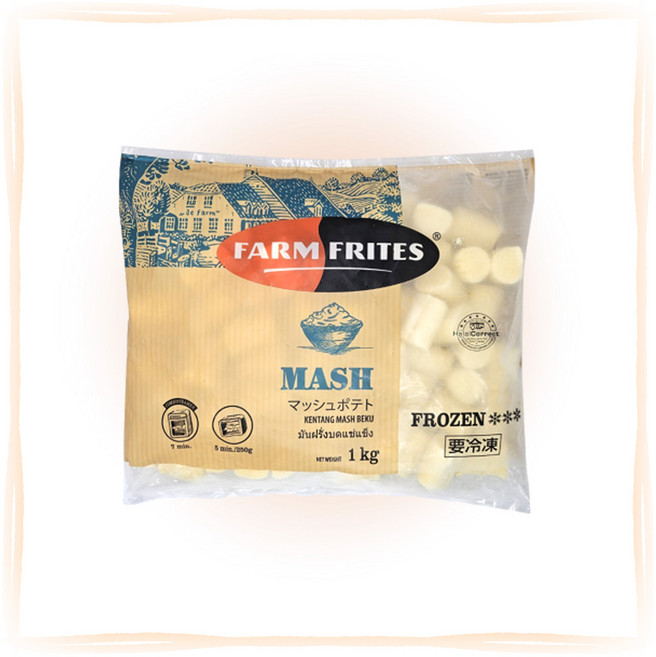 푸드올마켓_ 팜프리츠 매쉬 1kg /으깬감자/냉동, 1개