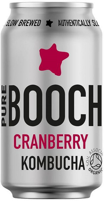 Pure Booch 퓨어부치 크랜베리 콤부차, 4개, 330ml