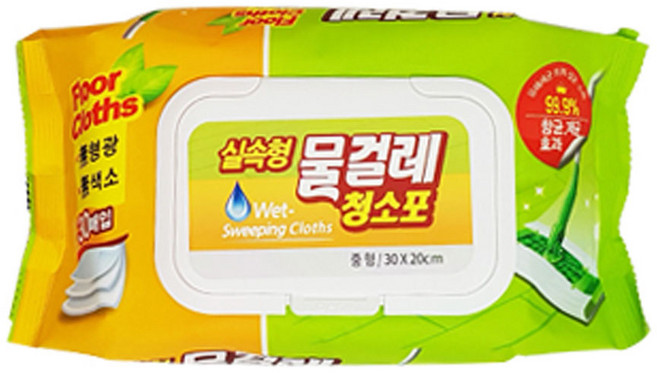 감동 실속형 중형 물걸레 청소포 캡형(30X20cm30매) 10개