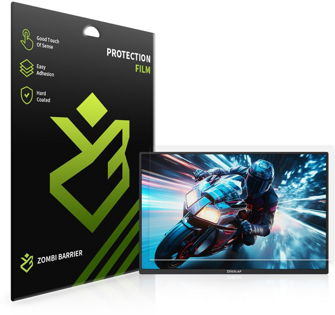 제우스랩 Z18K 휴대용 모니터 저반사 지문방지 액정보호필름, 단품