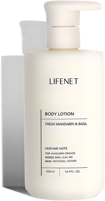 라이프넷 바디로션 프레쉬 만다린 앤 바질, 500ml, 1개