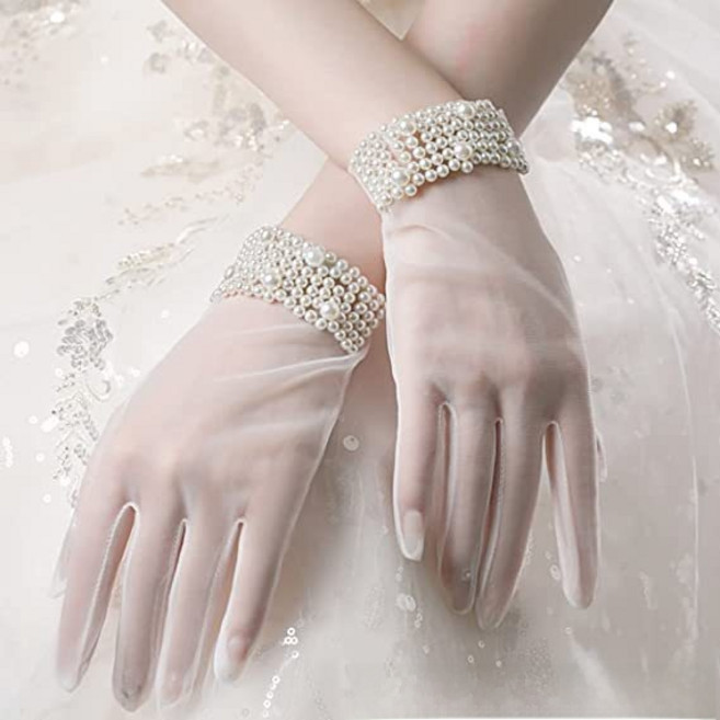 웨딩장갑 혼주 예식 레이스 신부 장갑 결혼식 파티 드레스 장갑