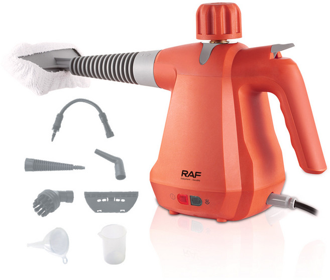 Apnoo 고온 스팀 청소기 핸디형스팀청소기 고압스팀청소기 스팀청소기추천 주방 기름때 제거, 붉은색