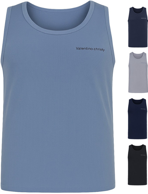 발렌티노크리스티 가볍고 시원한 흡수속건 남성 런닝 5종세트