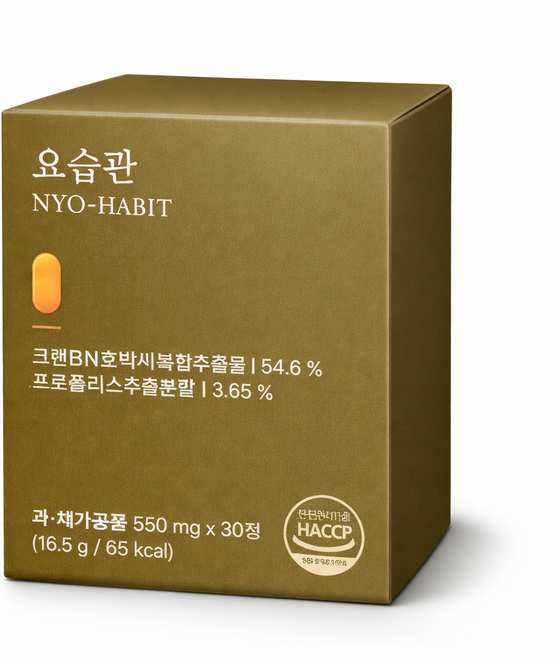 [본사정품] 힐스뱅크 요습관 550mg, 1개, 30정