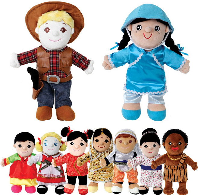 KC인증 다문화 인형 9종 유치원 어린이집 교구 세계 외국인, 1개