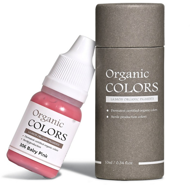 래쉬몬스터 오가닉 수지엠보 색소 아이라인 입술반영구 눈썹문신 스킨커버 10ml, 1개, [수지 머신] 306 베이비핑크
