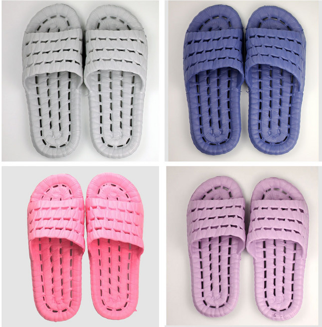 발편한 EVA 욕실화 물빠짐 미끄럼방지 욕실화 슬리퍼, 퍼플, 1개