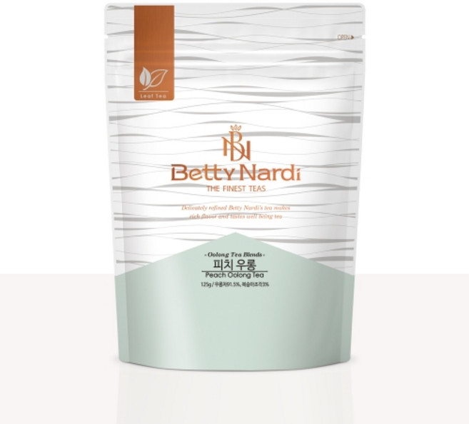 베티나르디 피치 우롱 티 리필 지퍼백, 125g, 1개, 1개입