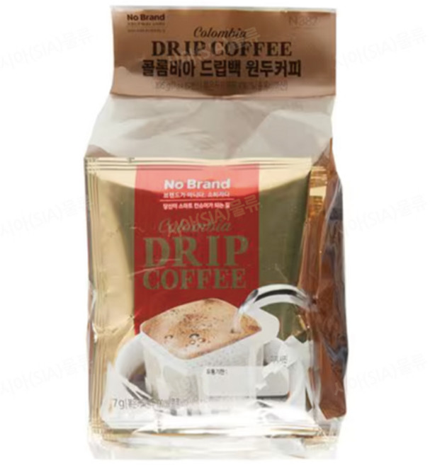 노브랜드 콜롬비아드립백원두커피7g x 15입, 15개입, 1개, 7g