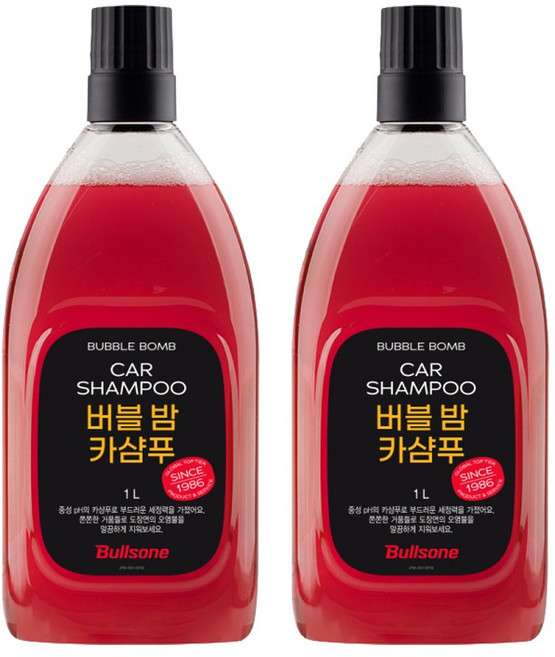 불스원 버블 밤 카샴푸-1L 2개 카샴푸 세차용품, 1L