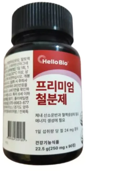 헬로바이오 프리미엄 철분제, 90정, 1개