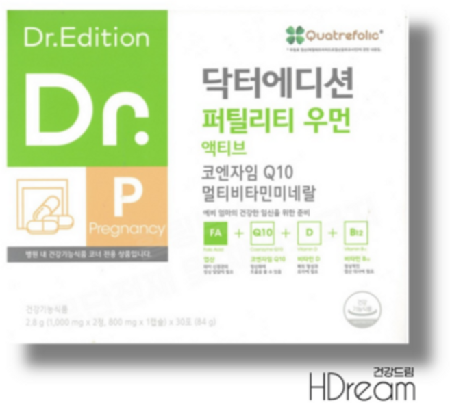 [웰꼼베베] 닥터에디션 퍼틸리티 우먼 액티브 30포 (1개월분), 1세트, 30회분