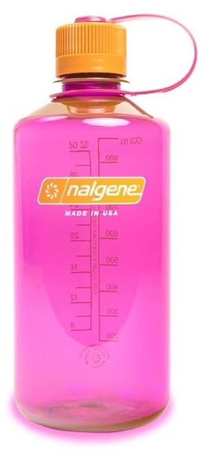 nalgene 1000 ml 寬口登山戶外運動耐熱水壺 火鶴粉, 1個, 窄口