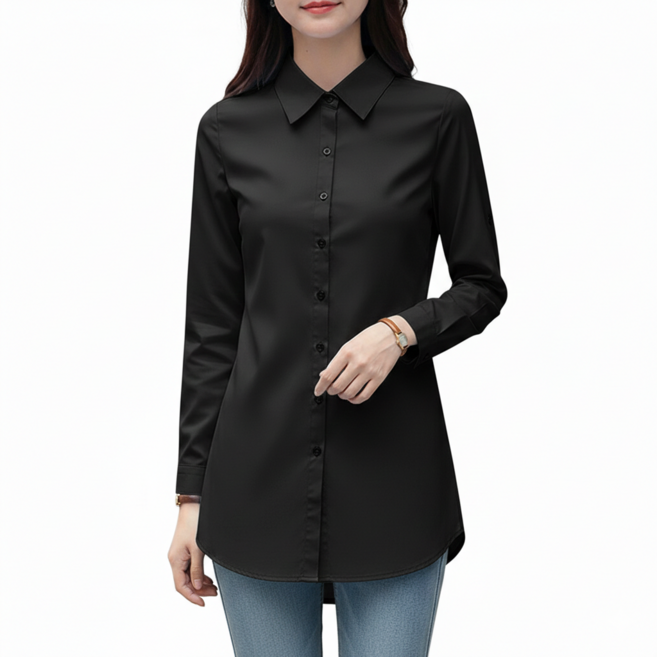 여성 오버핏 셔츠 롱셔츠 블라우스