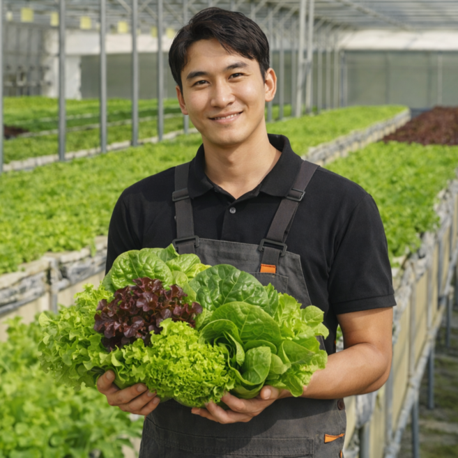 유러피안 샐러드 쌈 버터헤드 채소 야채 유럽 상추 1kg 싱싱봉봉 유럽상추, 1개