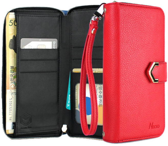 에스엠씨 PEBBLE 지퍼 다이어리 손목스트랩 휴대폰 케이스