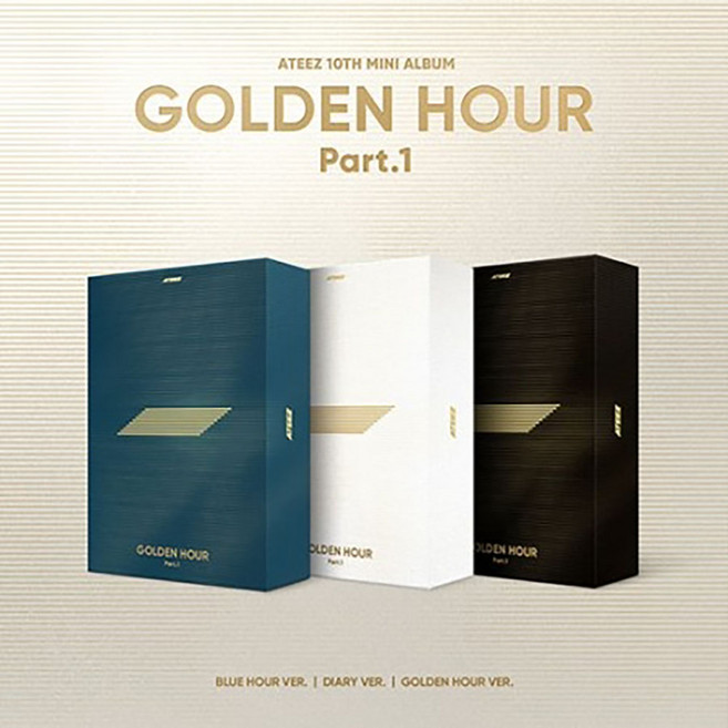 ATEEZ 에이티즈 - 미니 10집 앨범 골든아워 GOLDEN HOUR Part.1 일반반 / 버전, BLUE HOUR (청록)