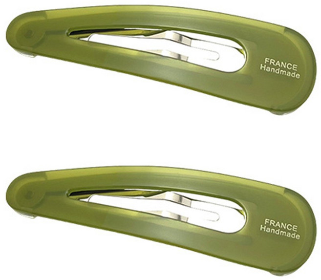 2 개 세트 프렌치 스타일 젤리 컬러 비비 클립 중간사이즈 앞머리 클립 앞머리 똑딱핀 고급스러운 아세테이트 인스타그램 스타일 France Handmade