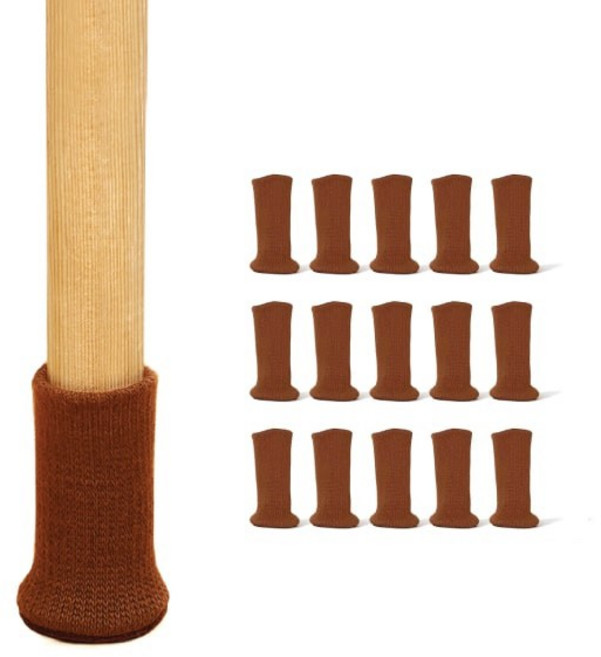 키에코베 니트 실리콘 의자양말, 브라운, 16개