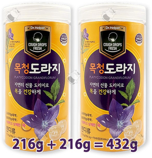 닥터헬퍼 목청 도라지 48정, 432g, 1세트