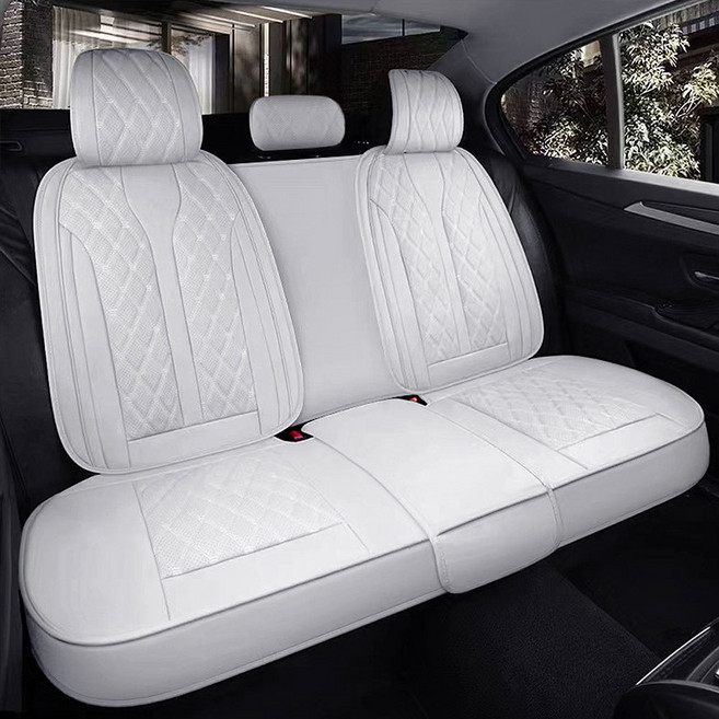 자동차 시트커버 차량용 방석 카 보호매트 가죽 교체 차 SF-671 뒷좌석, 1개, 라이트그레이